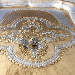 Alor halo diamond studs 18k gold